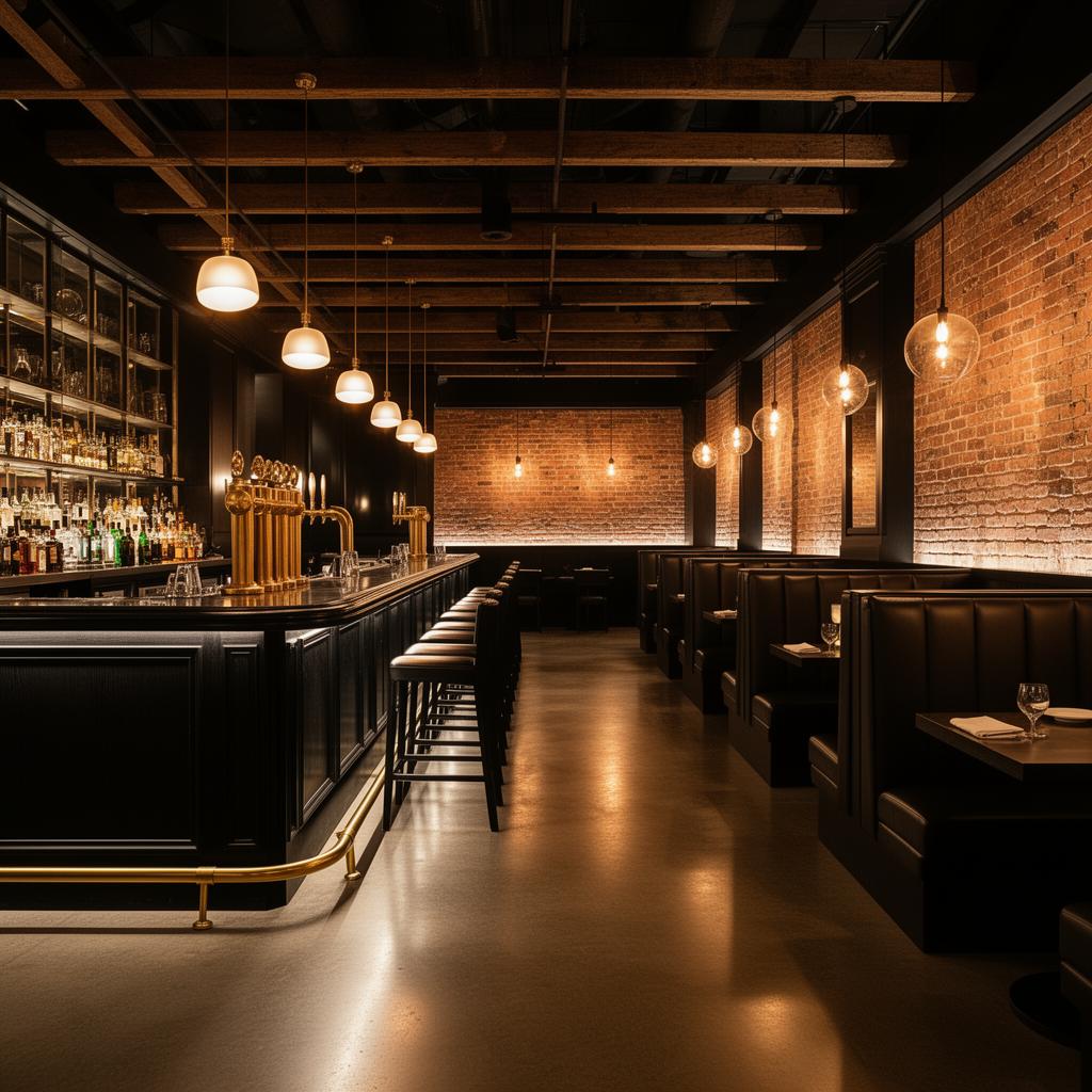 Premium restaurant interior construction finish-out